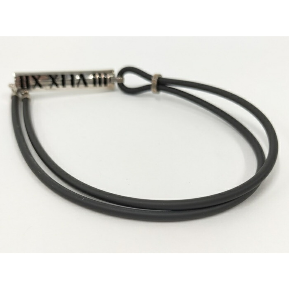 Tiffany Atlas Choker Necklace Silver Leather